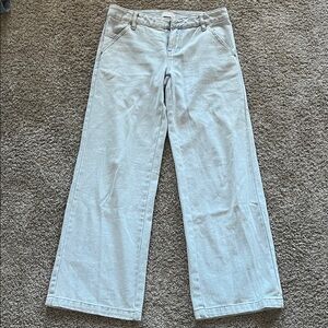 PacSun Light Gray Flare & Wide Leg Jeans